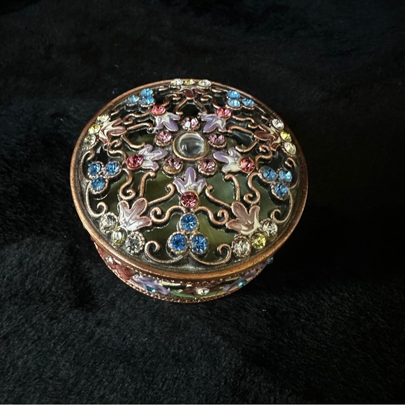 Other - Jeweled Metal Trinket Box
